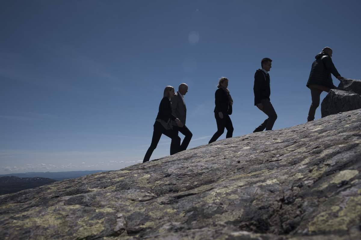 Jobber man, får man hjelp til å nå toppen